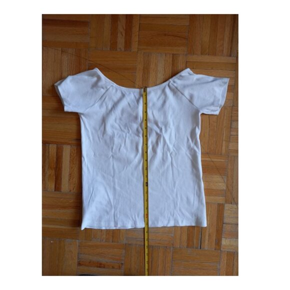 Mango Tshirt Blouse with cross back design_ XXS_ red coral - Picture 8 of 8